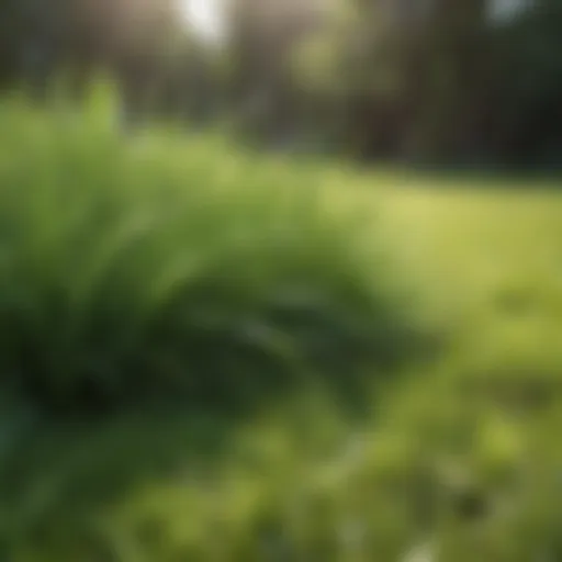 Lush Green Grass Patch