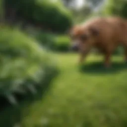 Lush green lawn after using non-cancerous weed killer