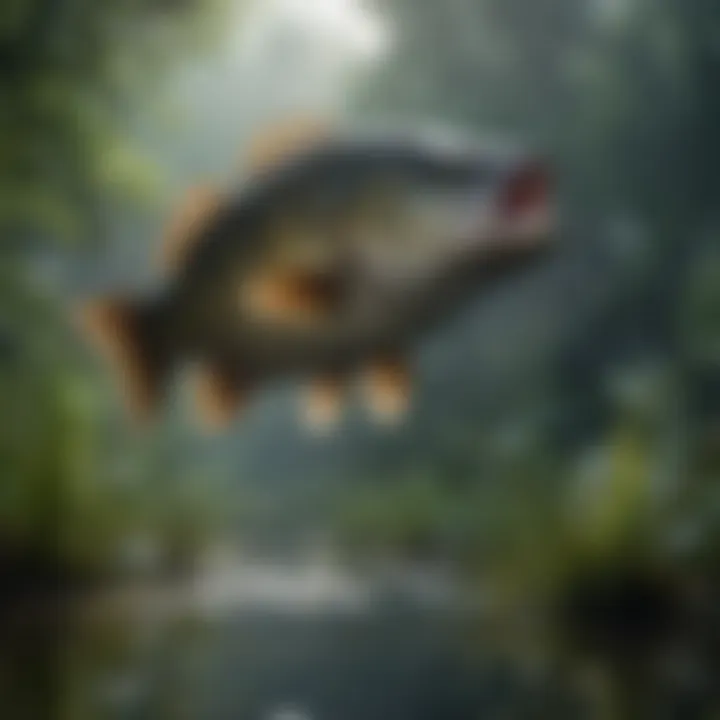 Lush aquatic vegetation where big bass thrive