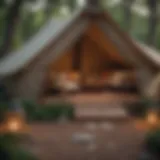 Luxurious Glamping Tent with Elegant Decor