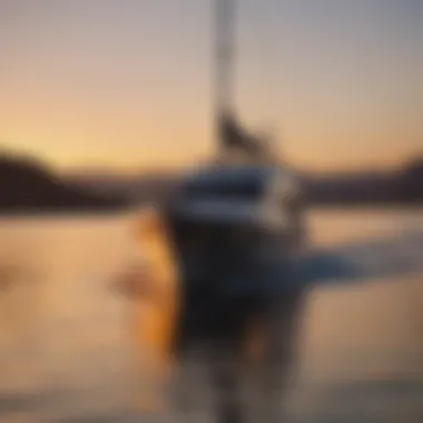 Luxurious yacht sailing under the Phoenix sunset