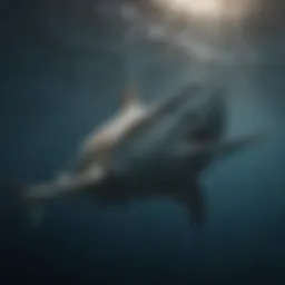 Majestic Angel Shark Gliding through Ocean Depths