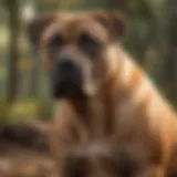 Majestic Boerboel in natural habitat