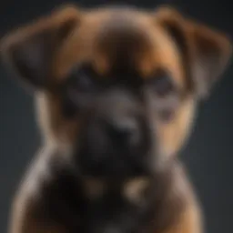 Majestic Boxweiler Puppy Portrait