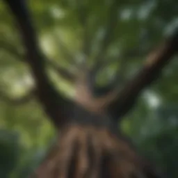 Majestic Canopy of a Fast-Growing Tall Tree