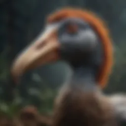 Illustration of a majestic Dodo bird, symbolizing past extinction events