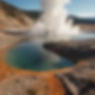 Majestic geothermal features at Yellowstone