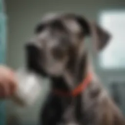 Majestic Great Dane receiving medical care in Philadelphia rescue organization