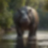 Majestic Hippopotamus in Natural Habitat