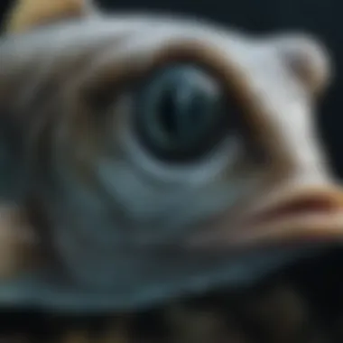 Majestic Jawless Fish in Deep Sea