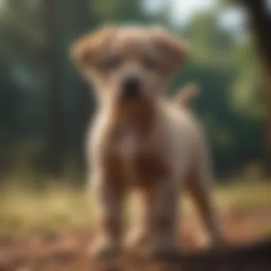 Pride and Poise of a Kugsha Puppy Majestic Kugsha puppy standing proudly