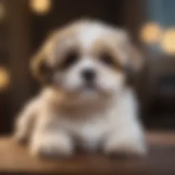 Majestic Lhasa Apso Shih Tzu Mix Puppy