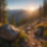 Majestic mountain views at sunrise