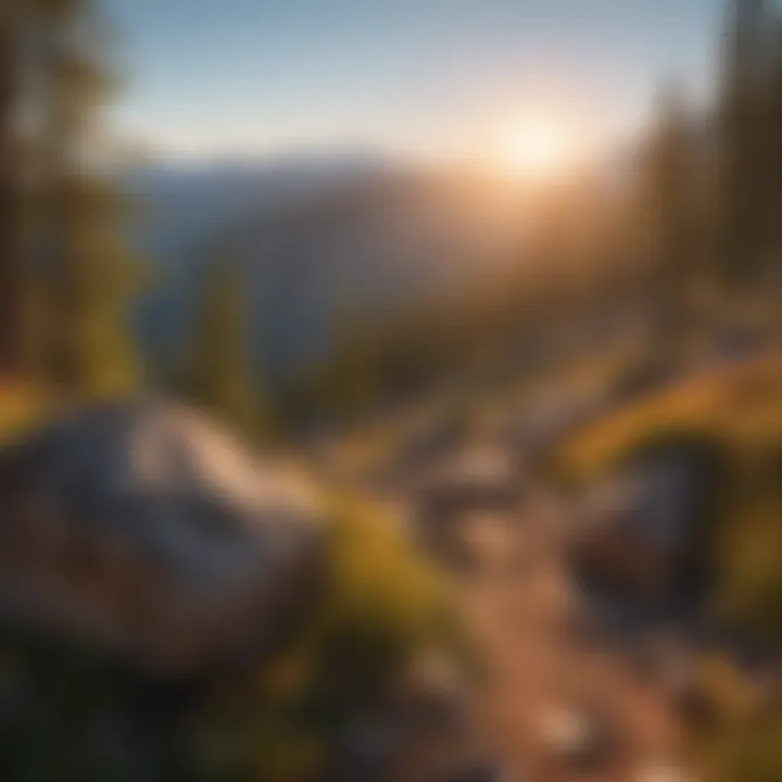 Majestic mountain views at sunrise