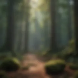 Majestic old growth forests in Tennessee