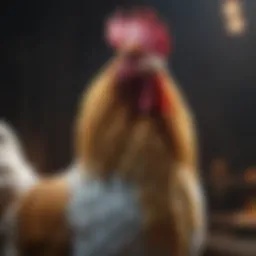 Majestic Rooster Breed Standing Proud