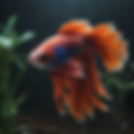 Majestic Siamese Fighting Fish in North Carolina Pond
