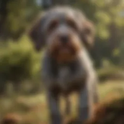 Majestic Wirehaired Pointing Griffon in Nature