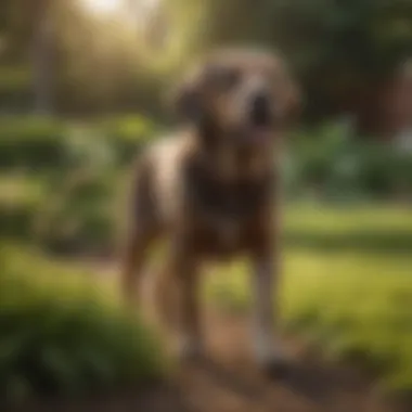 Dog-Friendly Landscaping A landscaped yard that incorporates dog-friendly plants