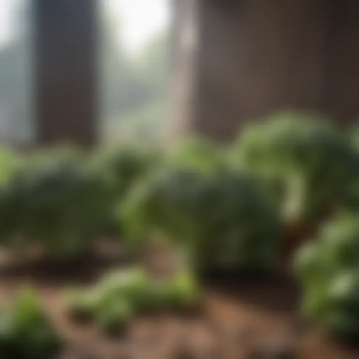 Broccoli Harvest in Sunlight