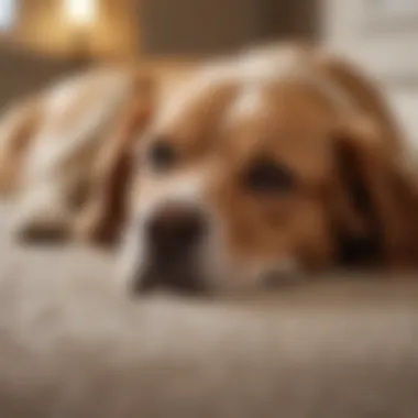 Sprawled-out Flopper Sleeping Position of a Dog