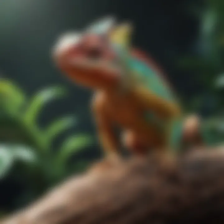 Colorful Chameleon in Natural Habitat
