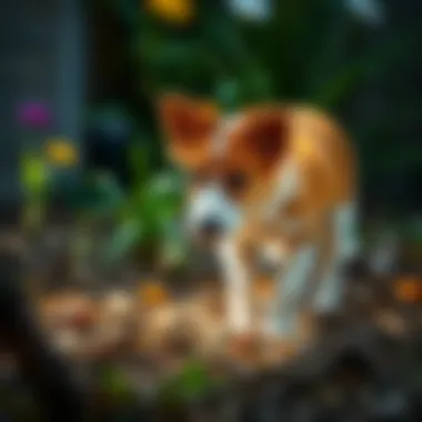 Healthy yard ecosystem promoting flea prevention