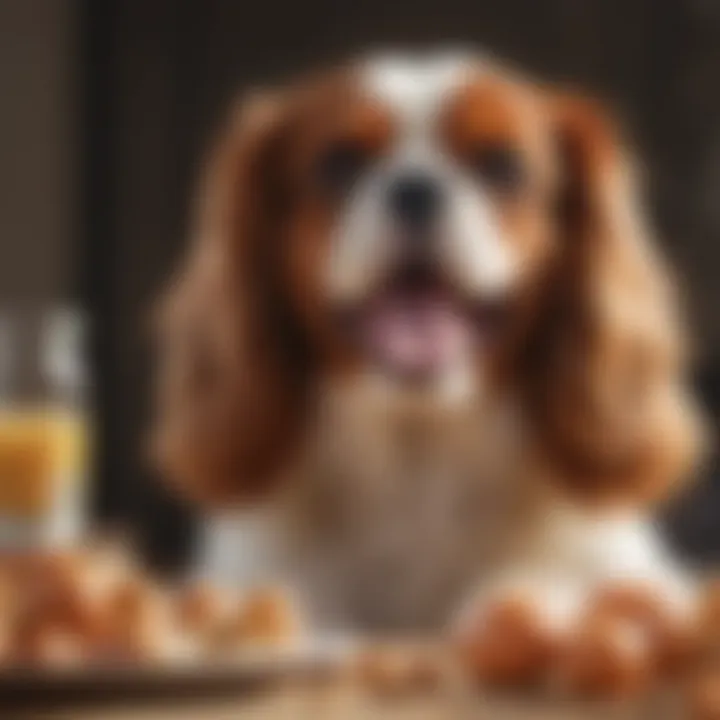 Cavalier King Charles Spaniel with a cheerful demeanor