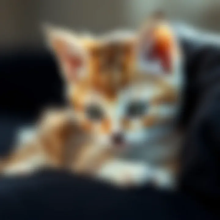 Healthy growth in kittens