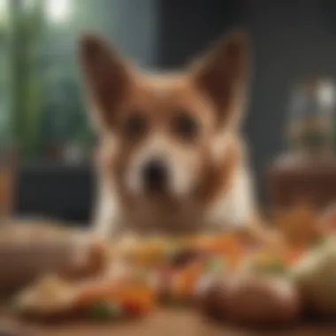 Dog-Friendly Foods for Gut Health A variety of dog-friendly foods that promote gut health