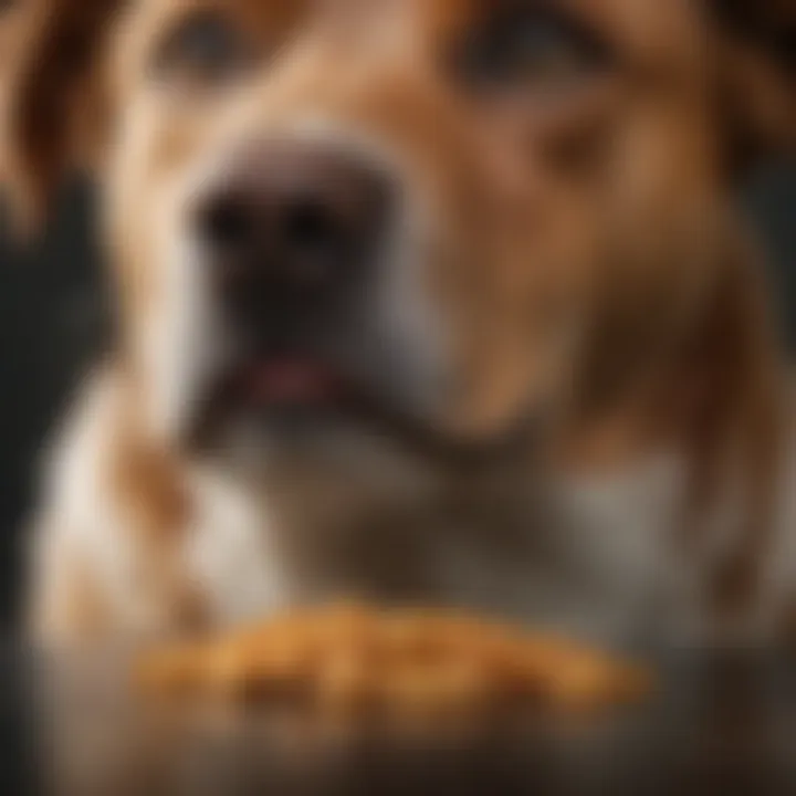 Close-up of nutritious low protein dog treat for kidney health