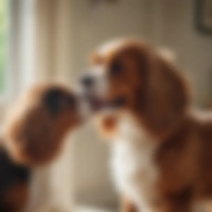 Cavalier King Charles Spaniel bringing joy to an elderly couple