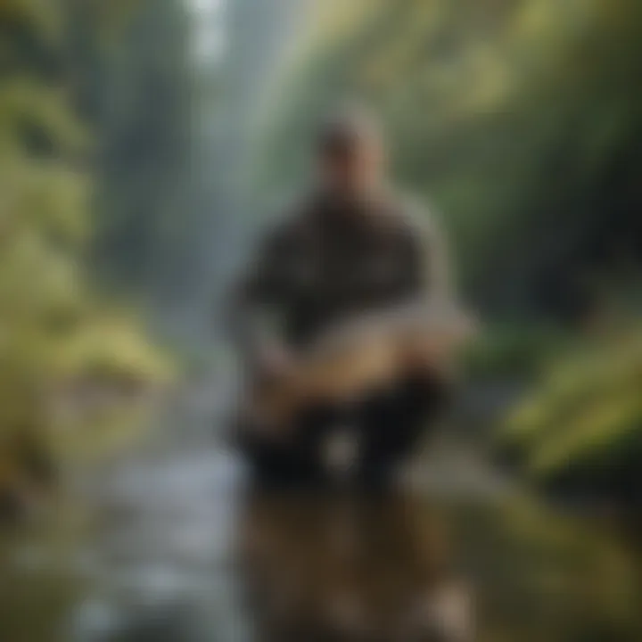 Seasonal changes in a fishing landscape, showcasing nature's cycle