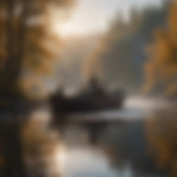 A variety of weather conditions affecting a fishing environment