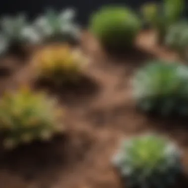 Visual comparison of commercial potting soil products for succulents