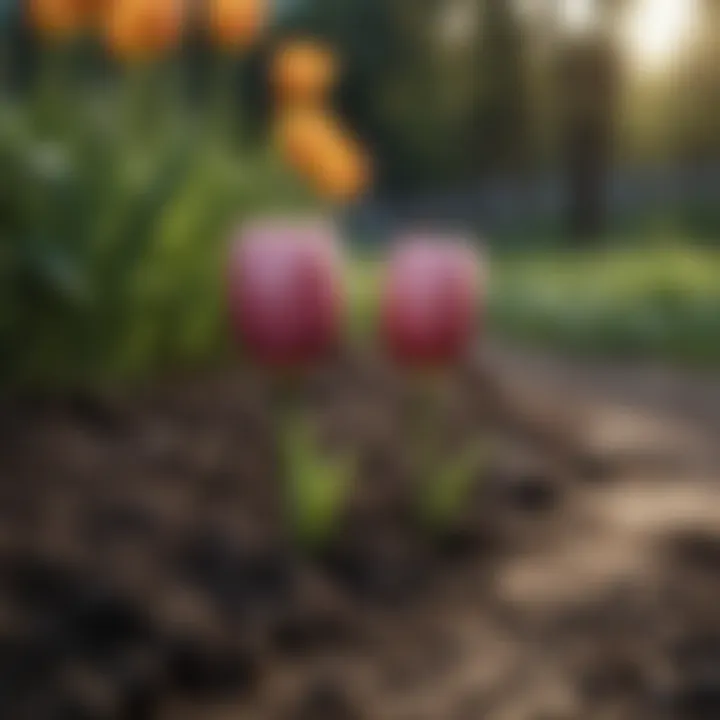 Tulip bulb planting depth