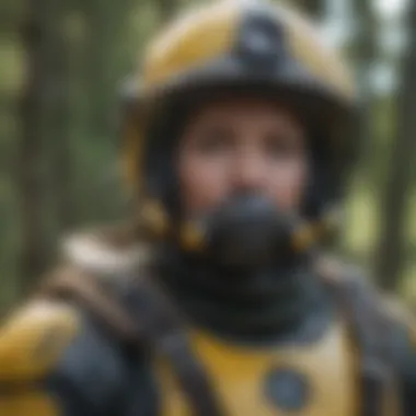 Protective gear used for wasp nest removal
