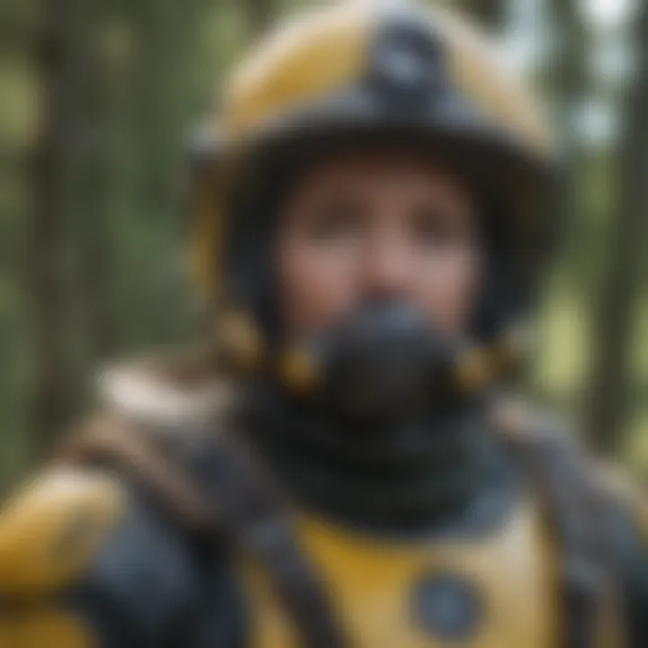 Protective gear used for wasp nest removal
