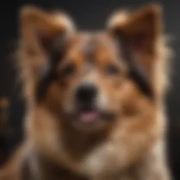 Elegant Dog with Perfectly Groomed Fur