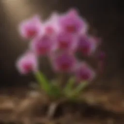 Orchid Roots in Healthy Soil