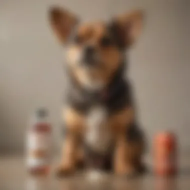 Proactive Care: Small Dog Owner Preventing Diarrhea Small dog owner practicing preventive measures for diarrhea