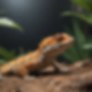 Ideal Gecko Habitat A well-designed gecko habitat showcasing natural elements and proper setup