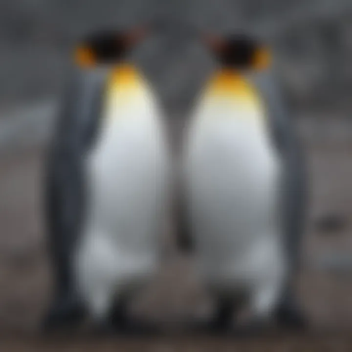 King Penguin Pair Engaging in Courtship Ritual