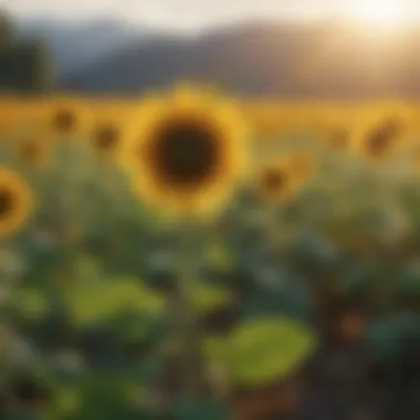 Perennial Sunflower Field under Sunlight