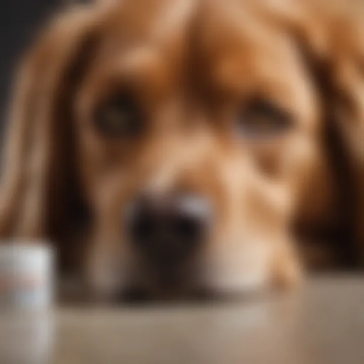 Pet Enjoying the Soothing Effect of Top Paw Sensitive Skin Wipes