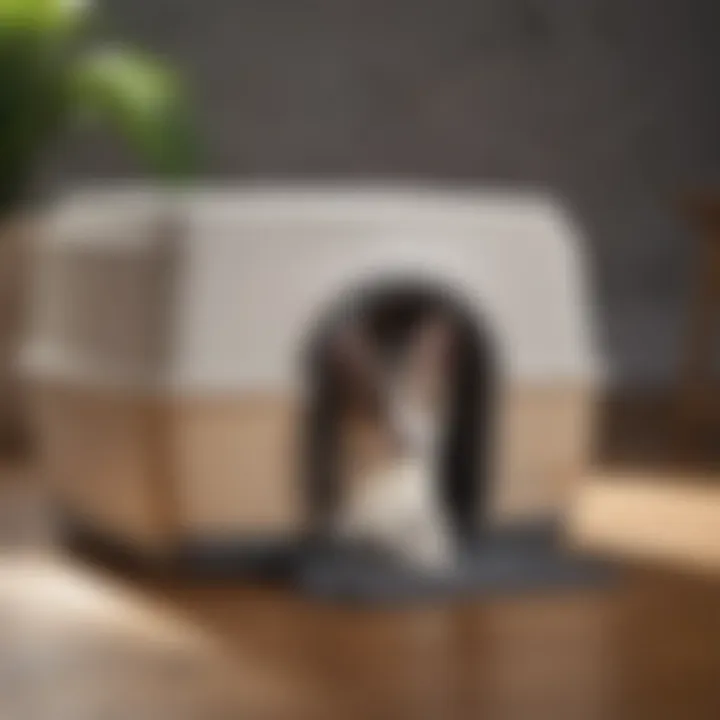 Maintenance tips for the Petsafe litter box hood illustrated step-by-step.
