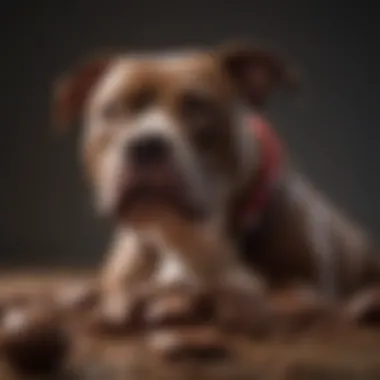 Illustration of chocolate, a harmful food for pitbulls