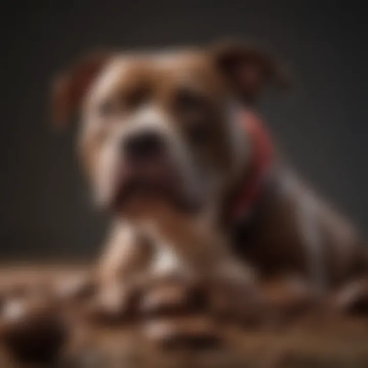 Illustration of chocolate, a harmful food for pitbulls