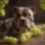 Illustration of grapes, a toxic food for pitbulls