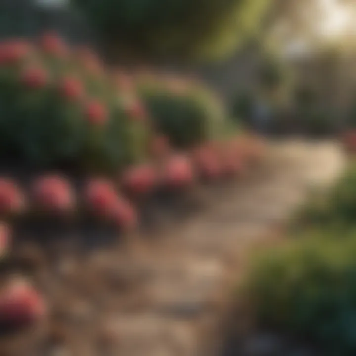 Well-prepared garden bed for planting roses